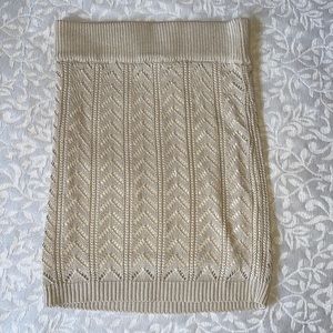 Tan fashion nova knitted skirt